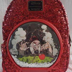 Brand New Disney Loungefly-Evil Queen Snow Globe